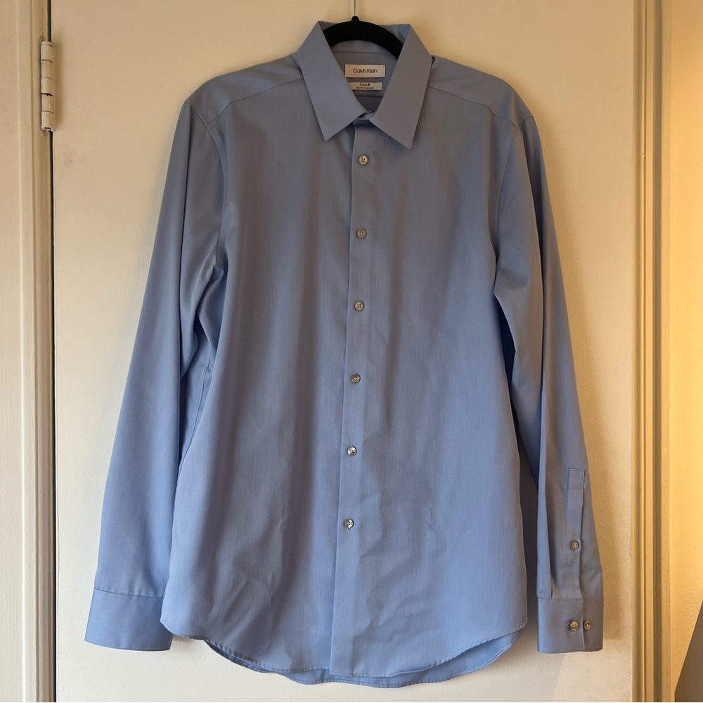 Calvin Klein Men's Blue Dress Shirt